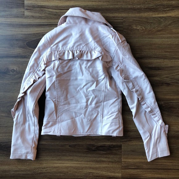 C&C California Faux Pink Leather Jacket - Picture 2 of 6